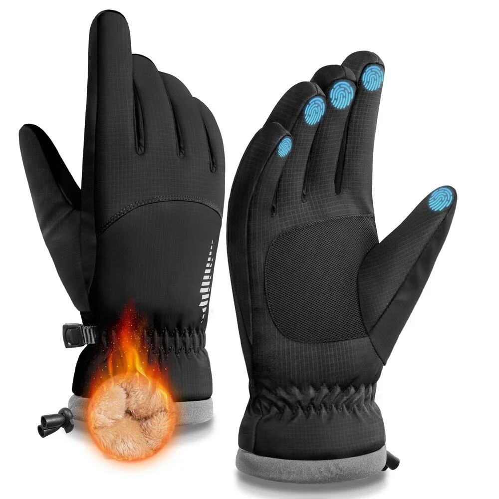 SIMARI Women's Winter Waterproof Warm Gloves Touchscreen Fingers Ski Snow XS